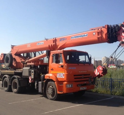 АВТОКРАН 25 ТН. (НЕВЕЗДЕХОД) 21м